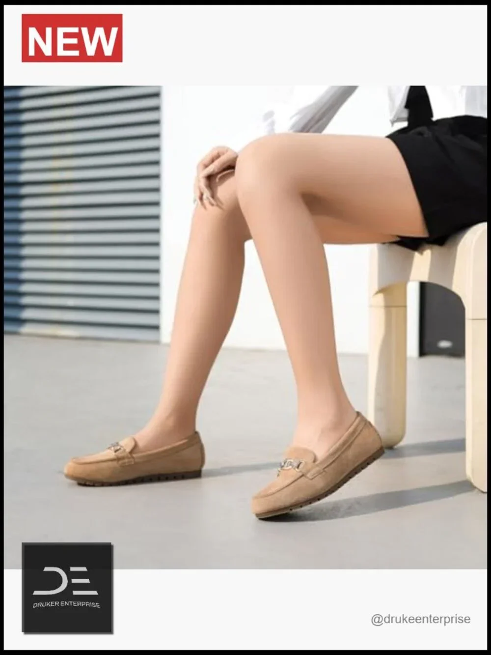 Faux Suede Loafers Cute Slip On Driving Flats Comfortable Lightweight